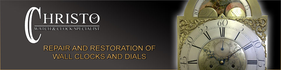 Clock dials, wall clock repair and restoration
